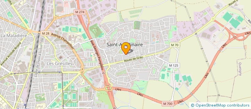 localisation de l'entreprise AG-ELAB à SAINT-APOLLINAIRE