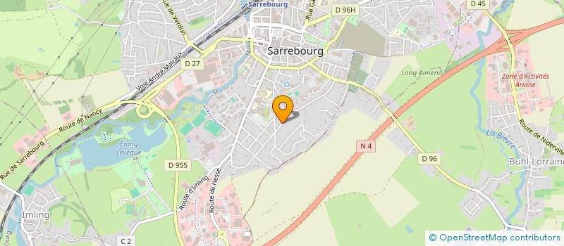 localisation de l'entreprise AG'ELEC à SARREBOURG