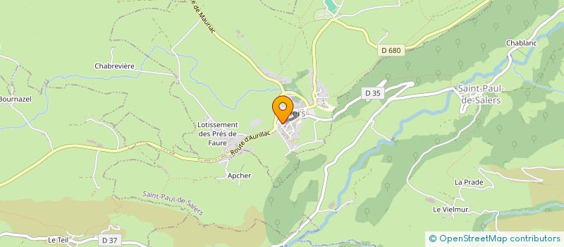localisation de l'entreprise AG ELEC à SALERS