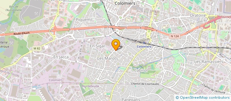 localisation de l'entreprise AG ELECTRICITE CONCEPT à COLOMIERS