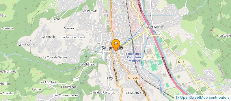 localisation de l'entreprise AG ESPACE RENOVATION  SALLANCHES