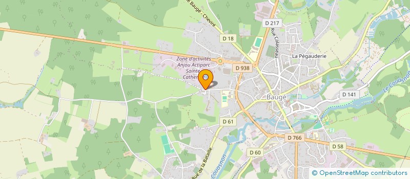 localisation de l'entreprise AG ET FILS  BAUGE-EN-ANJOU