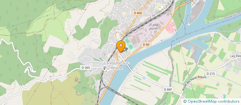 localisation de l'entreprise AG ETANCHEITE  LA VOULTE-SUR-RHONE