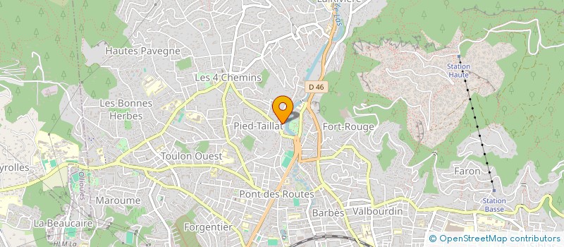 localisation de l'entreprise AG EXPERTISE COMPTABLE  TOULON