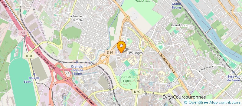 localisation de l'entreprise AG FIBRE à EVRY-COURCOURONNES