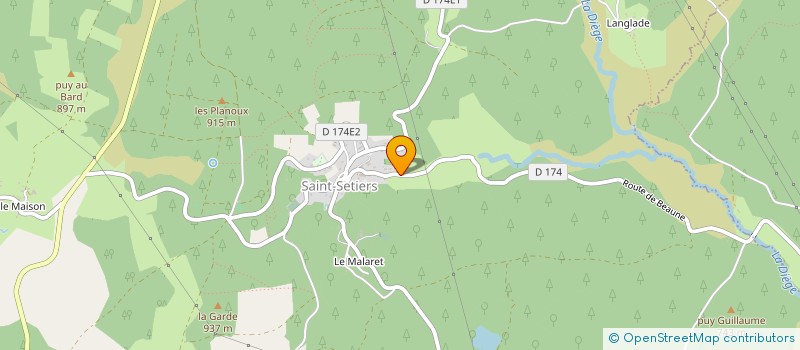 localisation de l'entreprise AG FLEURS & SAVEURS  SAINT-SETIERS