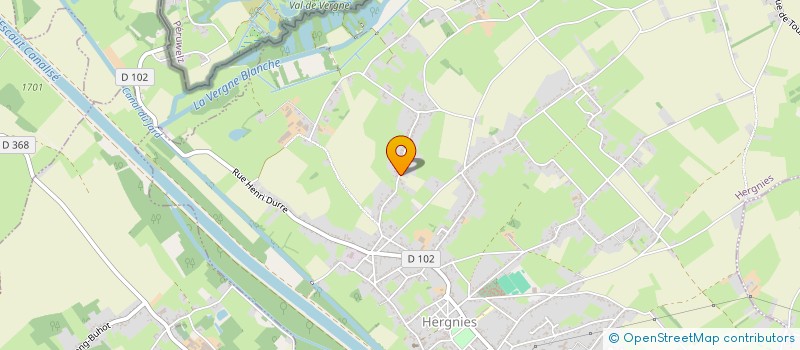 localisation de l'entreprise AG FLUIDES  HERGNIES