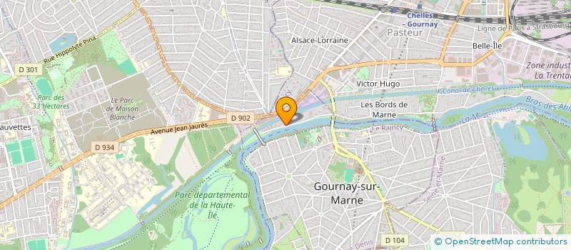 localisation de l'entreprise AG GESTION  MEAUX