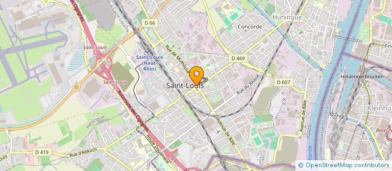 localisation de l'entreprise AG GLOBAL SAS  SAINT-LOUIS