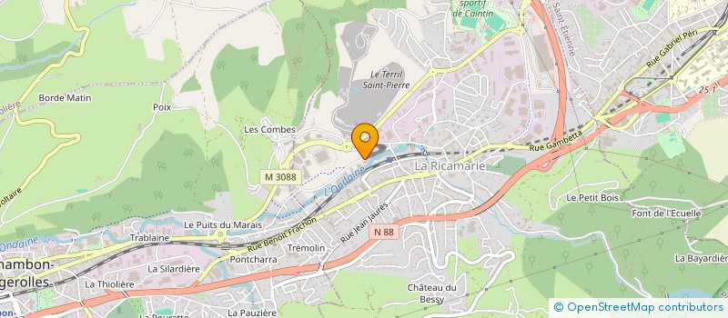 localisation de l'entreprise AG GROUP AURA  LA RICAMARIE