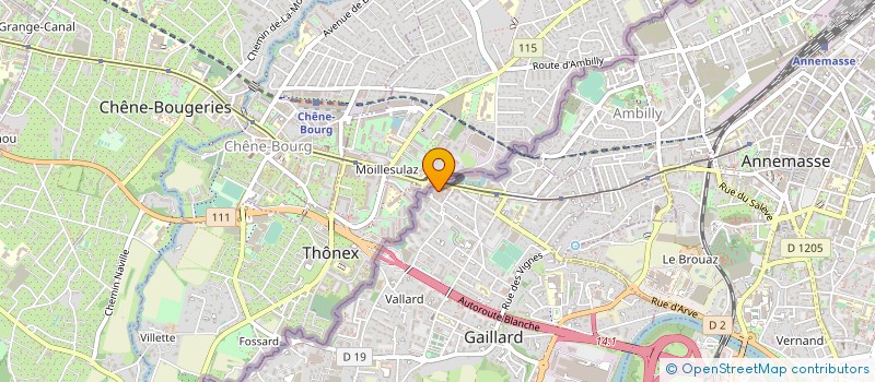 localisation de l'entreprise AG GROUPE à GAILLARD