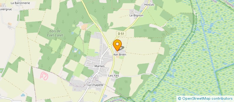 localisation de l'entreprise AG HARMONIE COULEUR à HERBIGNAC