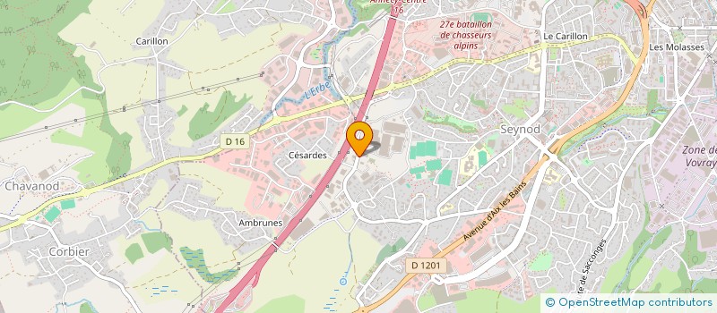 localisation de l'entreprise AG HOLDING à ANNECY