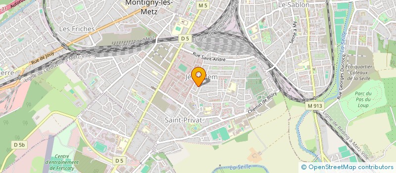 localisation de l'entreprise AG HOLDING à MONTIGNY-LES-METZ