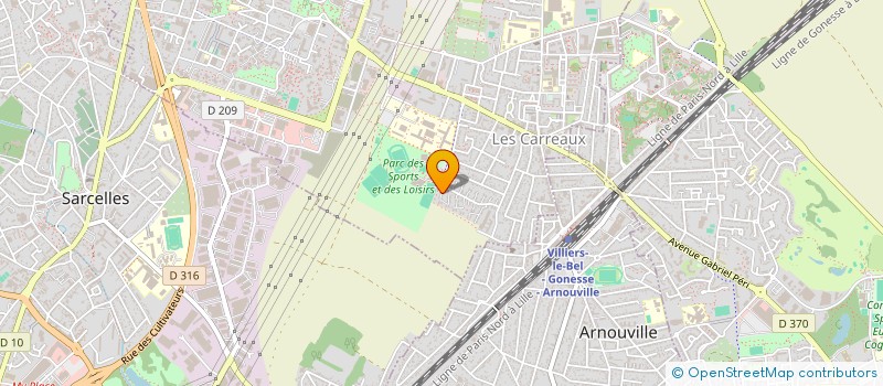 localisation de l'entreprise AG HOLDING  VILLIERS-LE-BEL