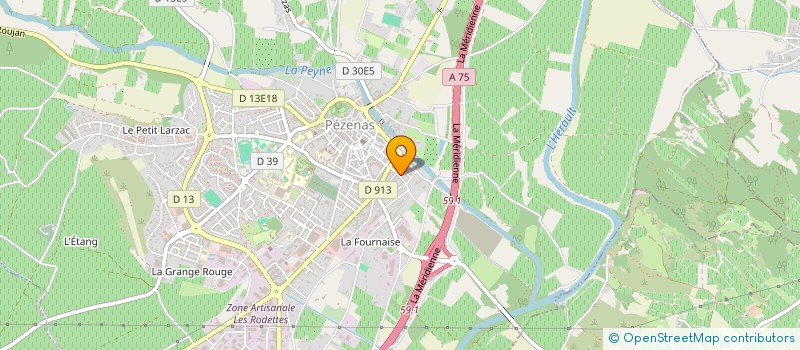 localisation de l'entreprise AG HOME COLOR à PEZENAS