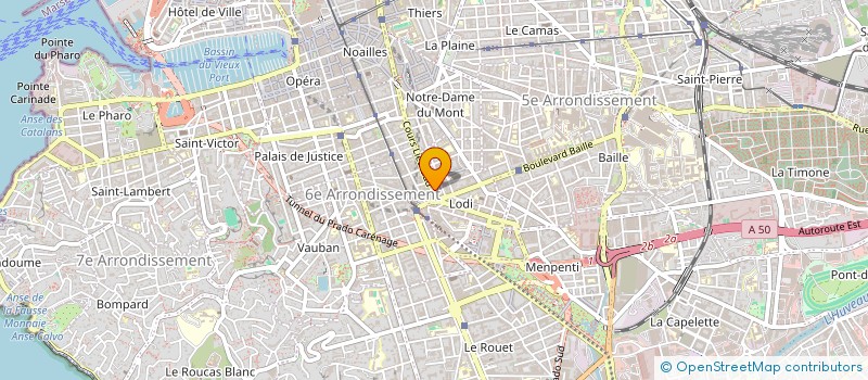 localisation de l'entreprise AG HOTELLERIE à MARSEILLE