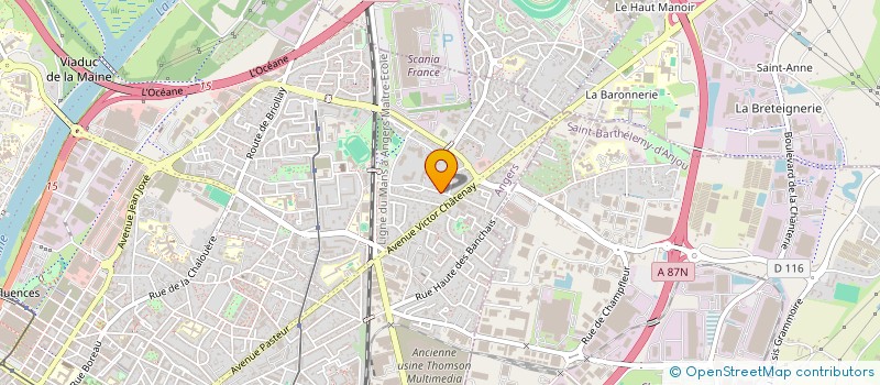 localisation de l'entreprise AG I COM à ANGERS