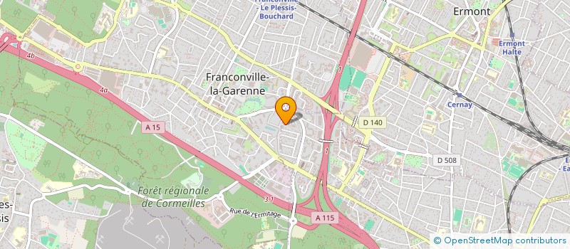 localisation de l'entreprise AG IMMO  SANNOIS