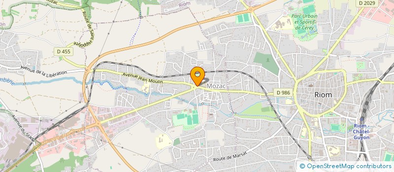 localisation de l'entreprise AG'IMMO  MOZAC