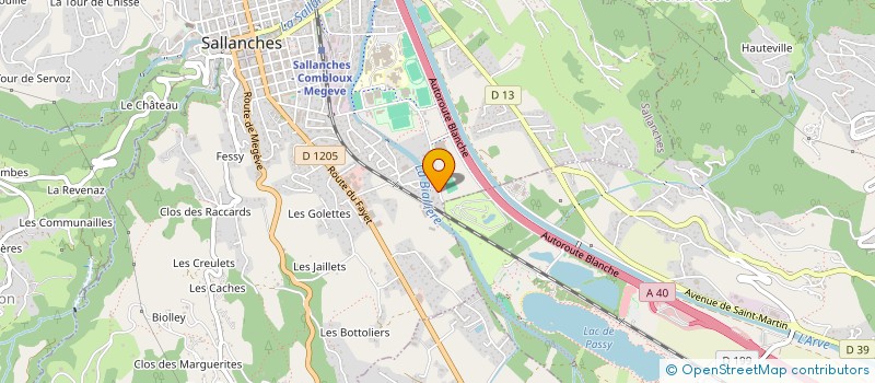 localisation de l'entreprise AG IMMO 74  SALLANCHES