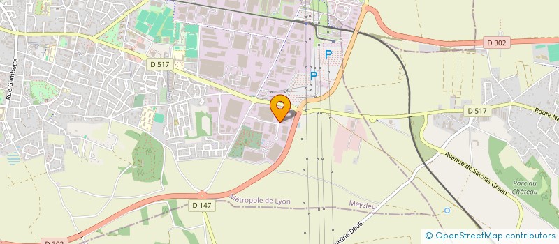 localisation de l'entreprise AG IMMO  MEYZIEU