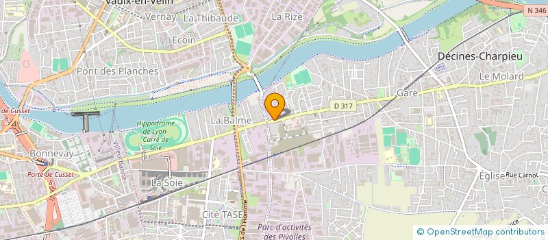 localisation de l'entreprise AG IMMO 9  DECINES-CHARPIEU