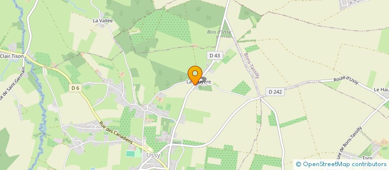 localisation de l'entreprise AG IMMO  USSY