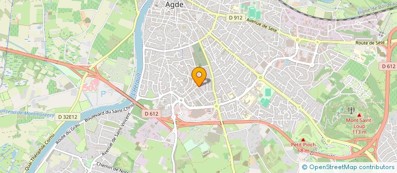 localisation de l'entreprise AG IMMO  AGDE