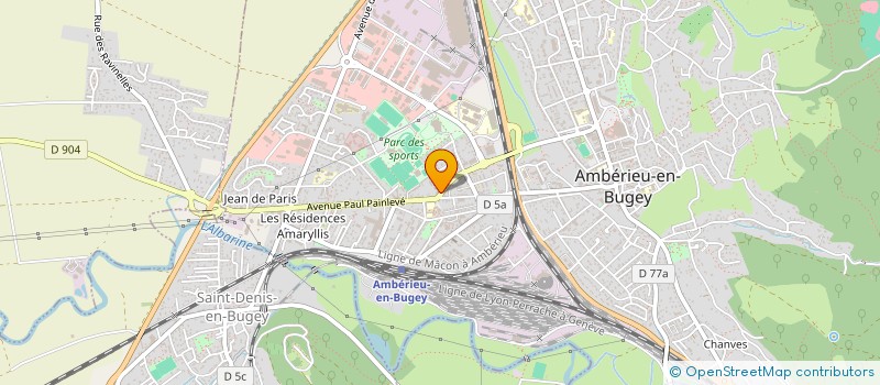 localisation de l'entreprise AG IMMO  AMBERIEU-EN-BUGEY