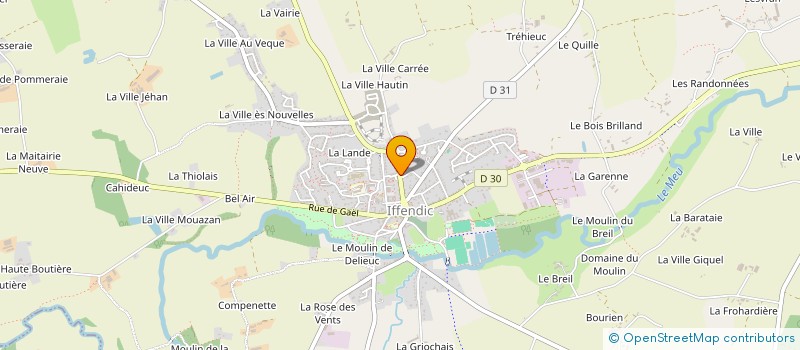 localisation de l'entreprise AG IMMO IFFENDIC  IFFENDIC