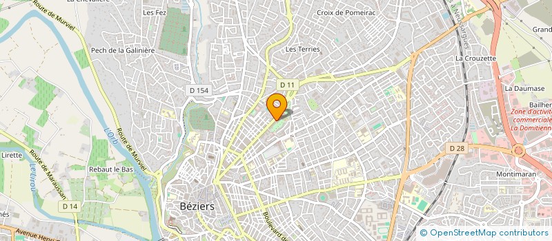 localisation de l'entreprise AG IMMO MEDITERRANEE  BEZIERS