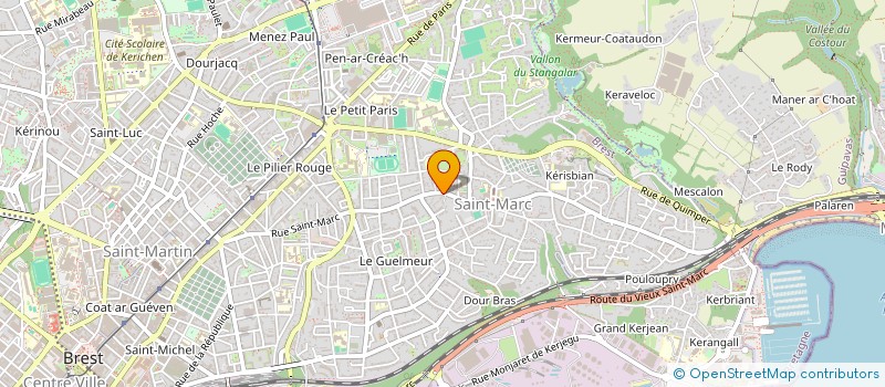 localisation de l'entreprise AG IMMOBILIER à BREST