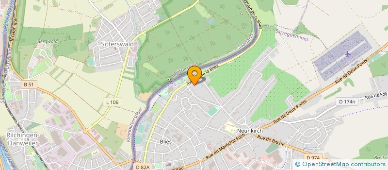 localisation de l'entreprise AG IMMOBILIER  SARREGUEMINES