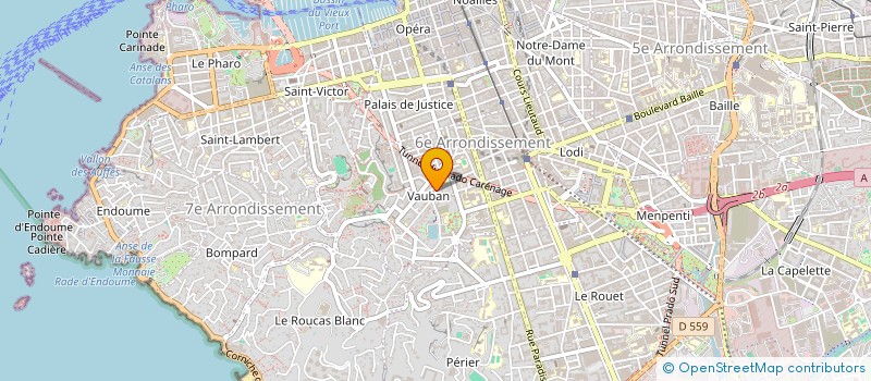 localisation de l'entreprise AG IMMOBILIER  MARSEILLE