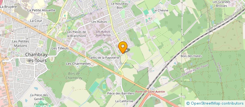 localisation de l'entreprise AG IMMOBILIER à SAINT-AVERTIN