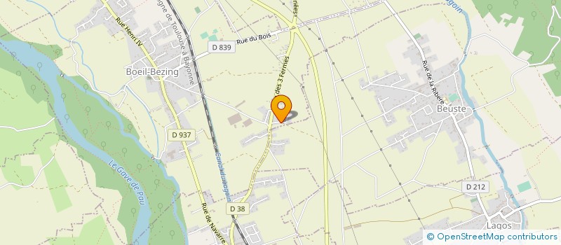 localisation de l'entreprise AG INDUSTRIE à BOEIL-BEZING
