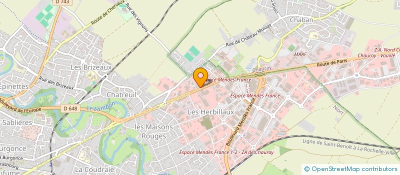 localisation de l'entreprise AG INFORMATIQUE à NIORT