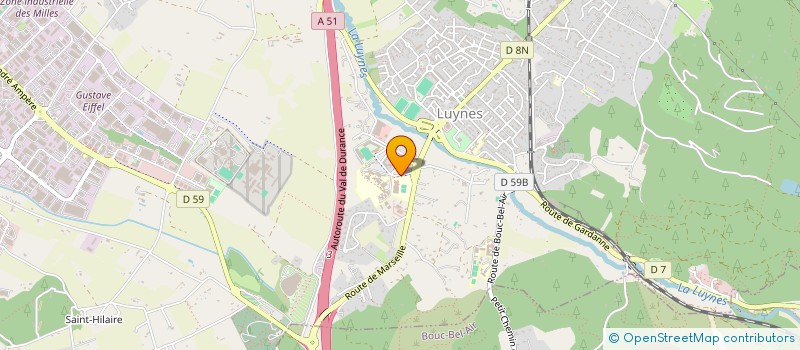 localisation de l'entreprise AG INGENIERIE FLUIDE  AIX-EN-PROVENCE