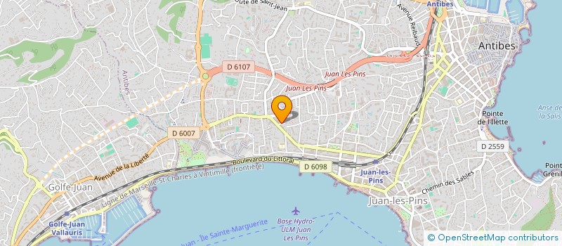 localisation de l'entreprise AG INVEST  ANTIBES