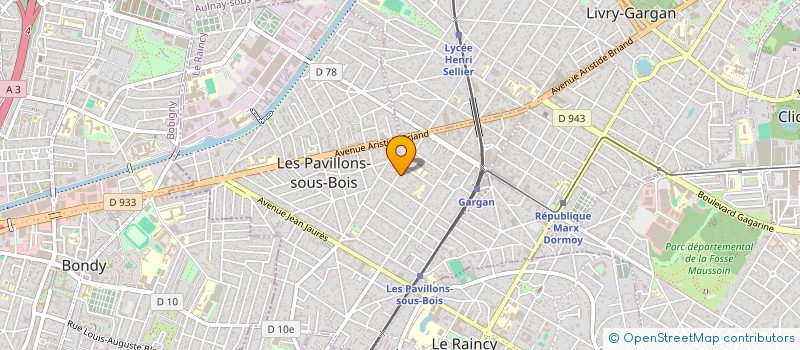 localisation de l'entreprise AG INVEST à LES PAVILLONS-SOUS-BOIS