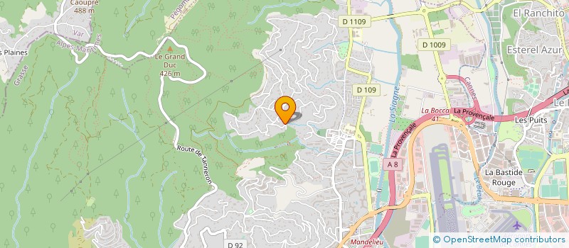 localisation de l'entreprise AG INVEST  MANDELIEU-LA-NAPOULE