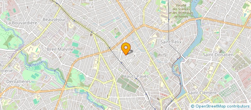 localisation de l'entreprise AG INVEST à NANTES