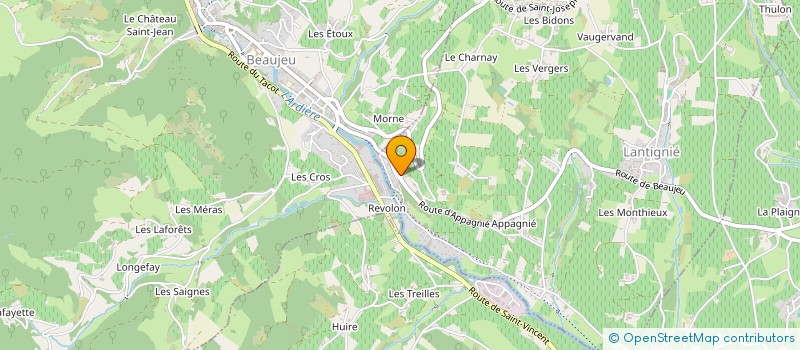 localisation de l'entreprise AG INVEST  LANTIGNIE