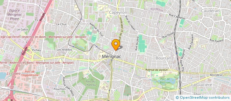 localisation de l'entreprise AG INVEST  MERIGNAC