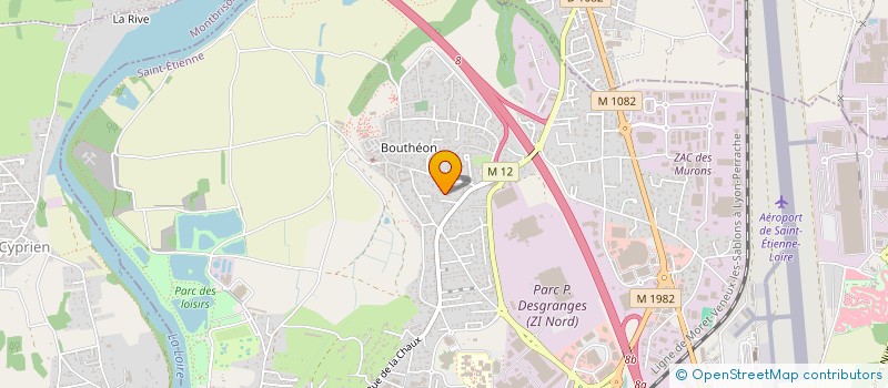 localisation de l'entreprise AG INVEST  ANDREZIEUX-BOUTHEON