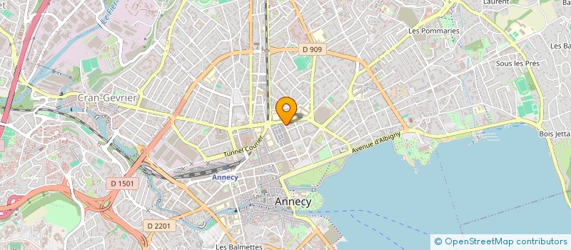 localisation de l'entreprise AG INVEST à ANNECY