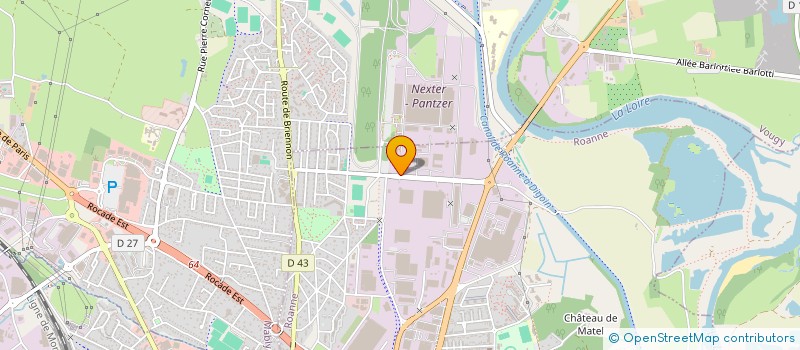 localisation de l'entreprise AG LE DOME à ROANNE