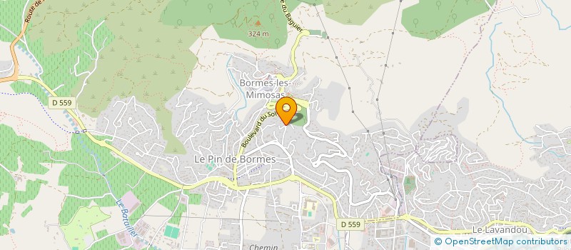 localisation de l'entreprise AG LE PATRIMOINE  BORMES-LES-MIMOSAS