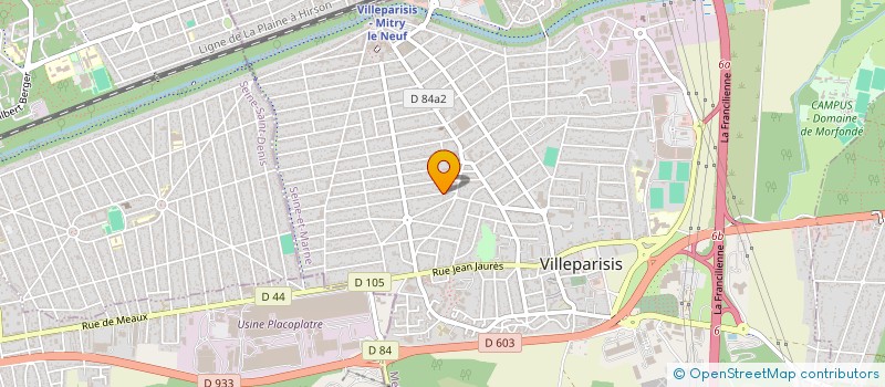 localisation de l'entreprise AG LOCATION  VILLEPARISIS